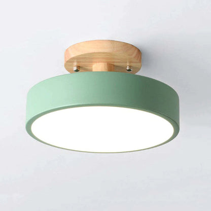 Plafondlamp – Houten Afwerking – Modern en Sfeervol