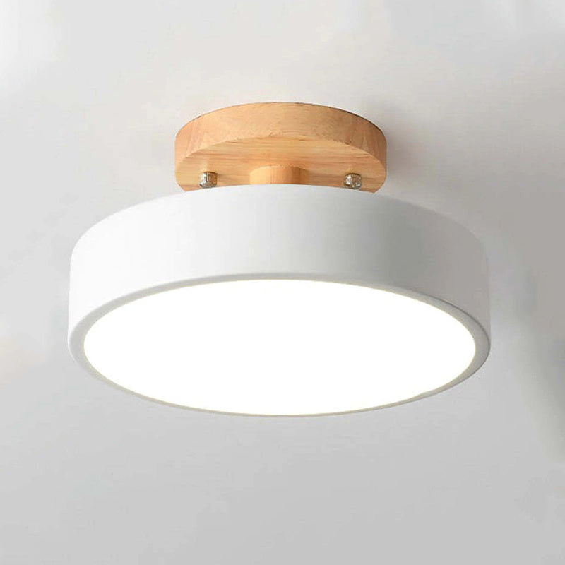 Plafondlamp – Houten Afwerking – Modern en Sfeervol