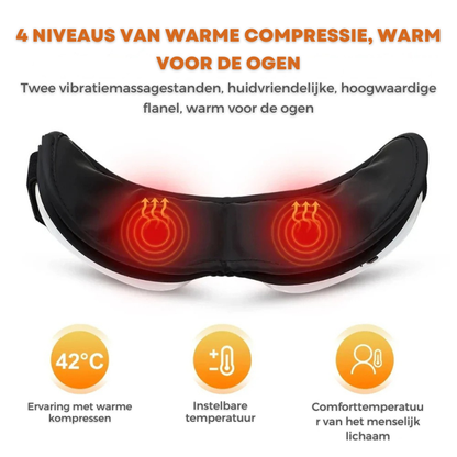 Oogmassage Bril – Verstelbare Intensiteit – Timerfunctie – Voor Oogverzorging