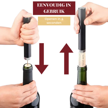 Air Pressure Wijnopener – Geavanceerde technologie – Voor eenvoudig wijnflessen openen