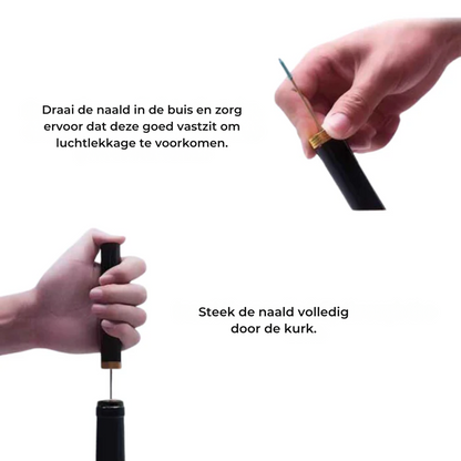 Air Pressure Wijnopener – Geavanceerde technologie – Voor eenvoudig wijnflessen openen