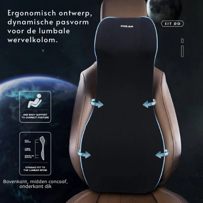 Auto Nek- en Lendensteun – Verstelbaar – Comfortabel – Voor Auto Zitplaatsen