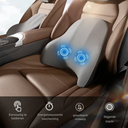 Auto Nek- en Lendensteun met Massagefunctie – Verstelbaar – Voor Comfort en Ondersteuning