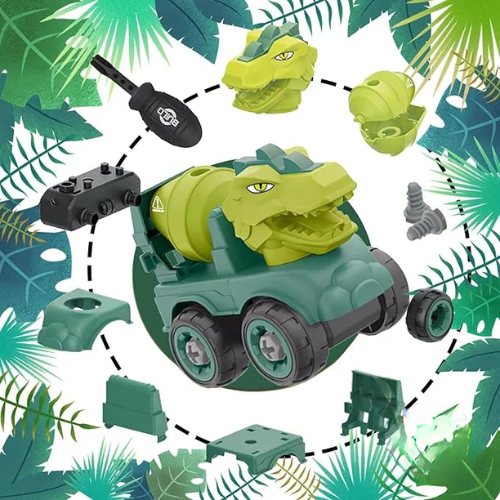 Bouwtruck Speelset – Voor Kinderen – Met Verwijderbare Onderdelen