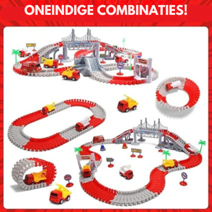 Bouwbare Treinset – Voor Kinderen – Met Voertuigen en Bruggen