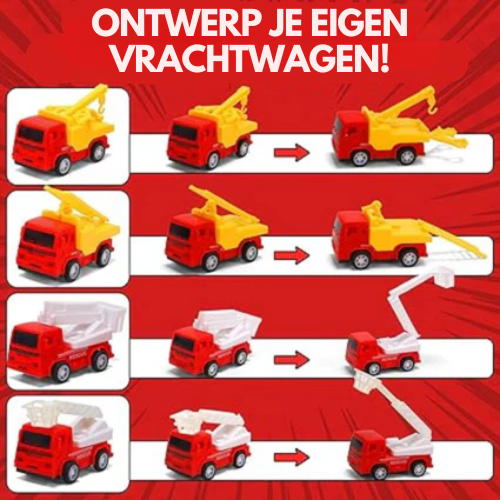 Bouwbare Treinset – Voor Kinderen – Met Voertuigen en Bruggen