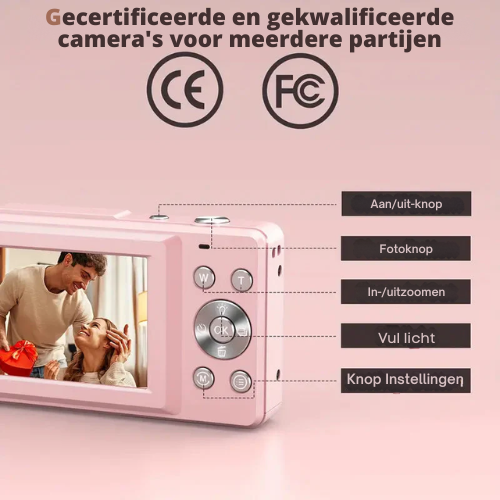 Digitale Camera – 16X Zoom – 1080P Video-opname – In Verschillende Kleuren