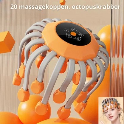 Octopus Massage Kop – 20 Massagetechnieken – Voor Hoofd en Nek