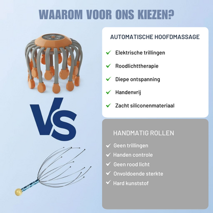 Octopus Massage Kop – 20 Massagetechnieken – Voor Hoofd en Nek