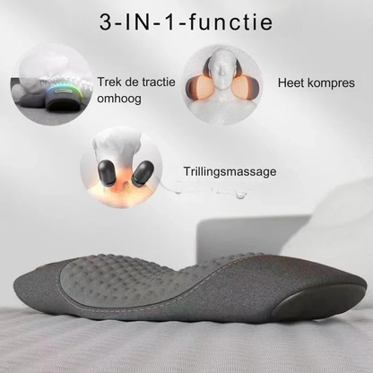 Neksteun Massagetoestel – Verwarming – Ondersteuning – Voor nek en schouders