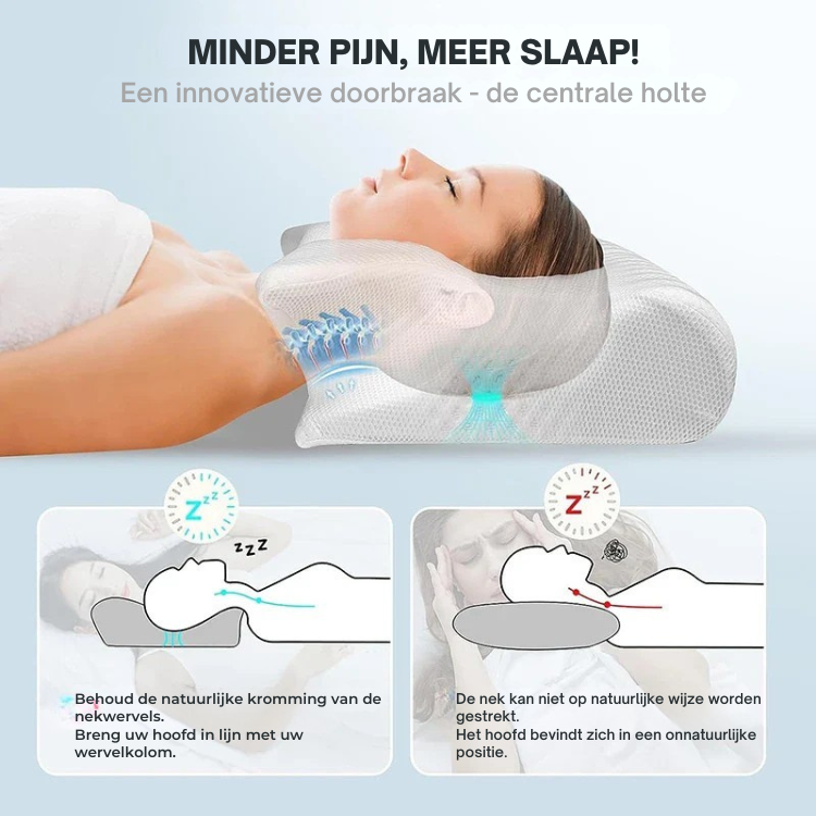 Neksteun Kussen – Ergonomisch – Ademend – Voor nek en schouders