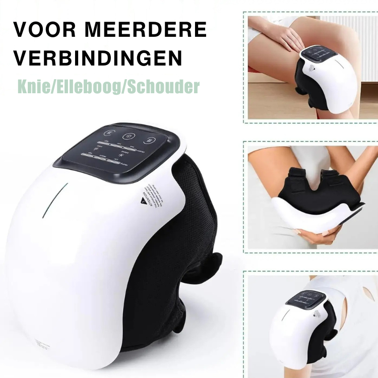 Draagbaar massageapparaat – Vibratie – Verwarming – Voor knie en spieren