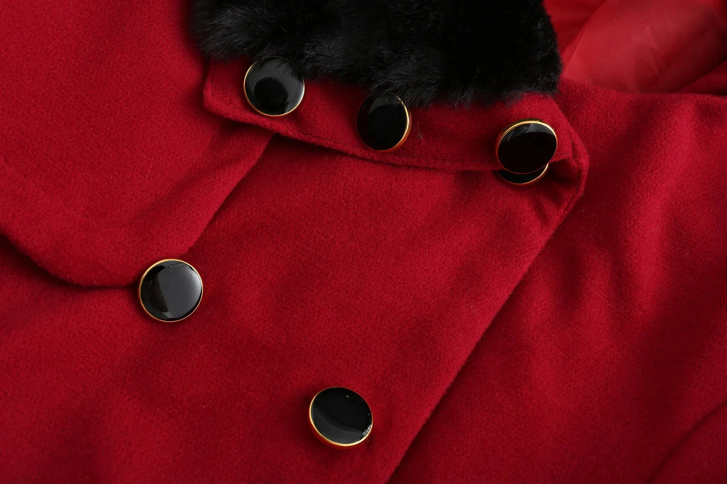 Winterjas voor dames – Verstelbare taille – Bontkraag – Voor koud weer