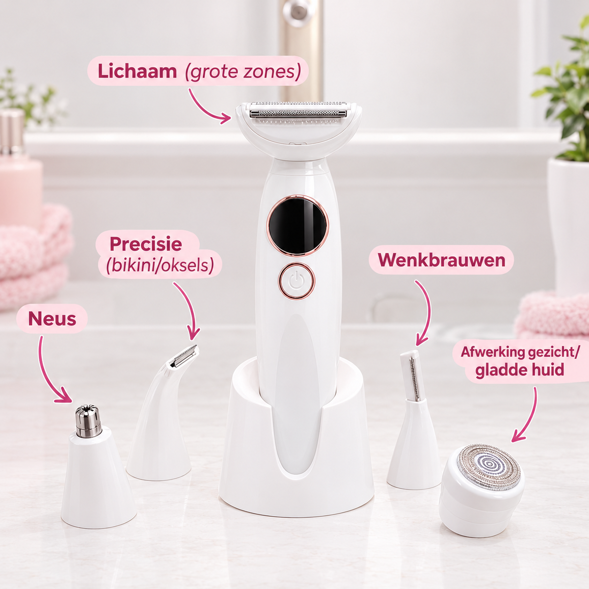 Fittershape 5-in-1 Scheerapparaat – waterproof & voor gevoelige huid