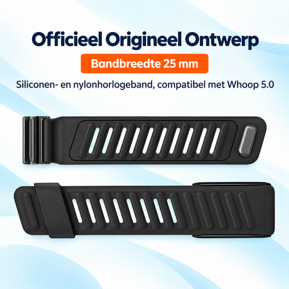 Fittershape Silicone Band voor Whoop 5.0/MG – met metalen connector