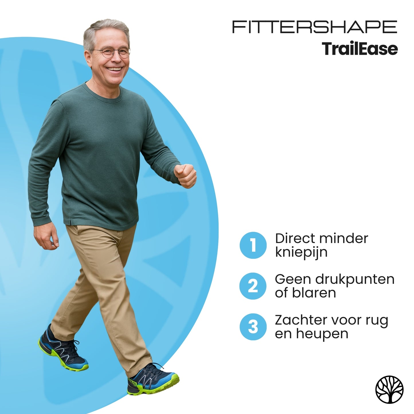 Fittershape TrailEase Walkers | Comfortabele Outdoor Wandelschoenen
