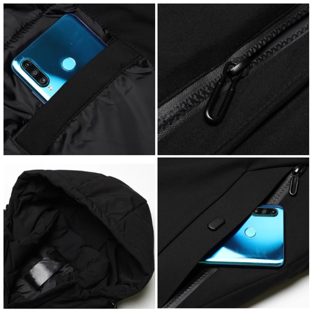 Winterjas voor heren – Gevoerd – Verstelbare capuchon – Voor koud weer