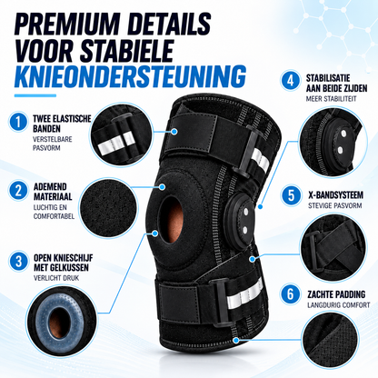 Fittershape Hinged Kniebrace – met zijstabilisatoren