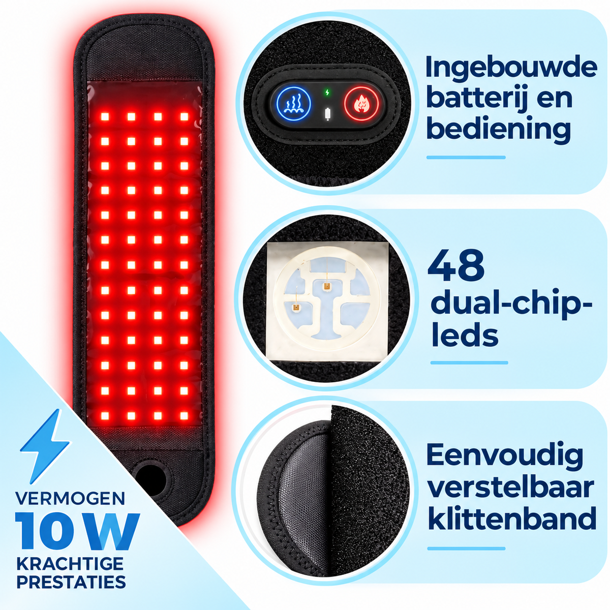 Fittershape Red Light Therapy Wrap – verlicht polspijn & tintelingen