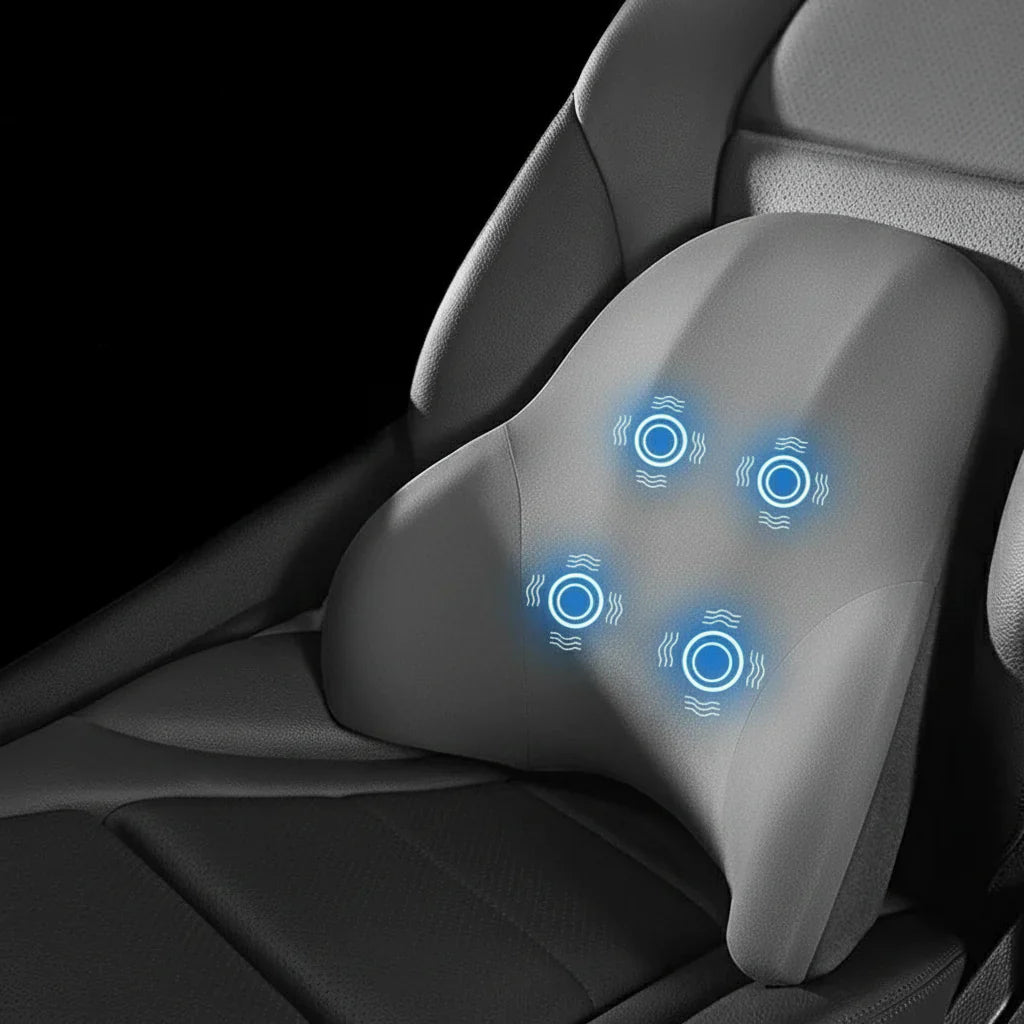 Auto Zittingsteun – Verwarmd – Massagefunctie – Geschikt voor Meeste Auto’s