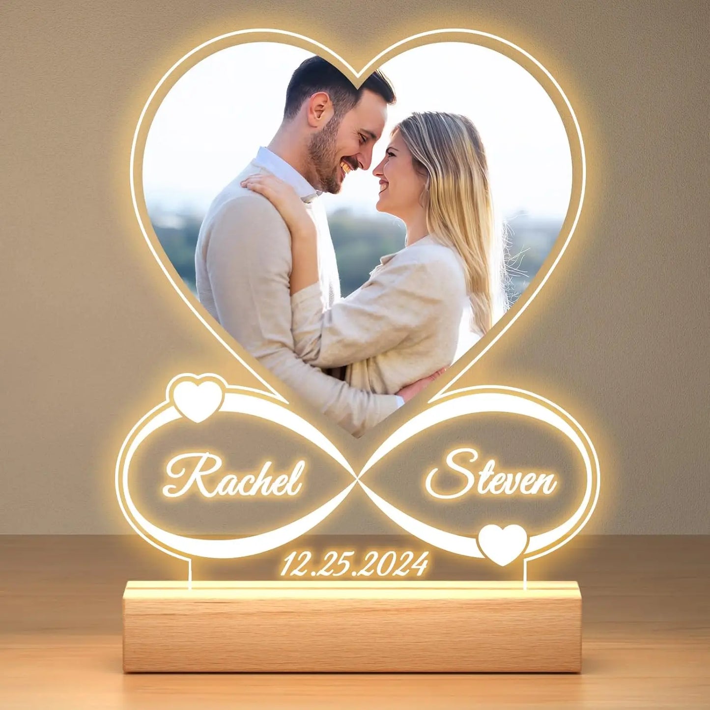 Fittershape Custom Photo Lamp – gepersonaliseerde acryl nachtlamp