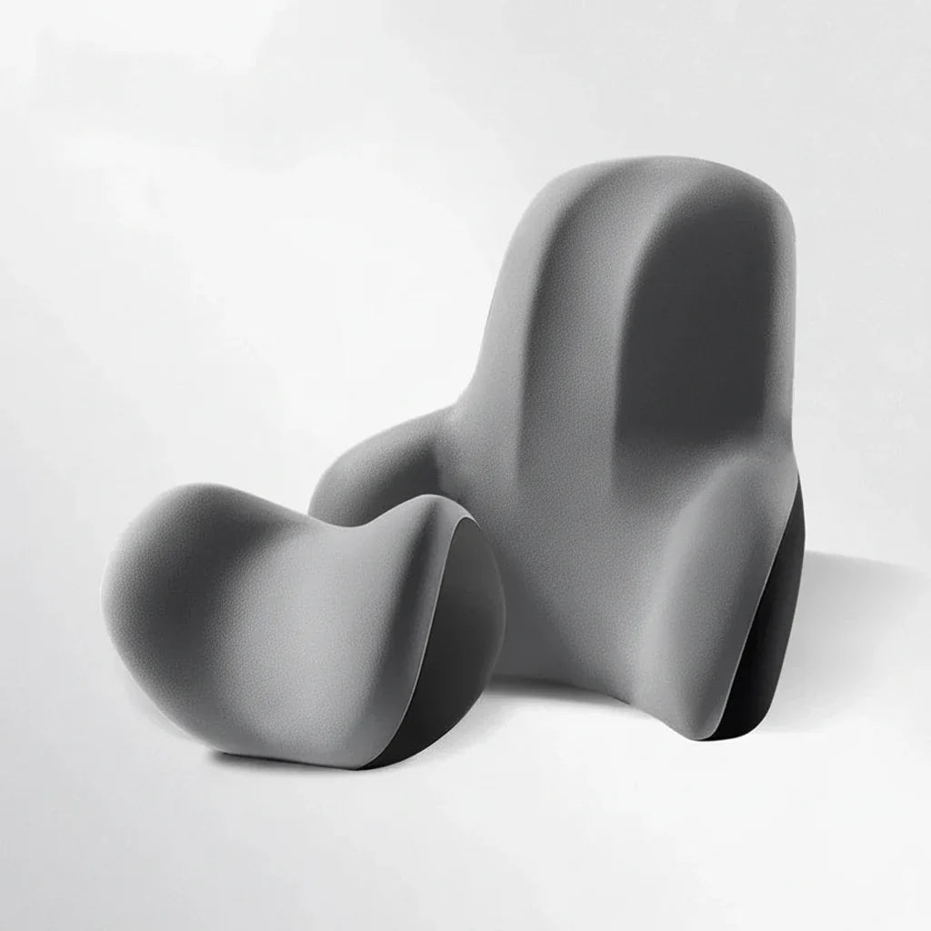 Auto Nek- en Lendensteun Set – Ergonomisch Ontwerp – Voor Langdurig Comfort