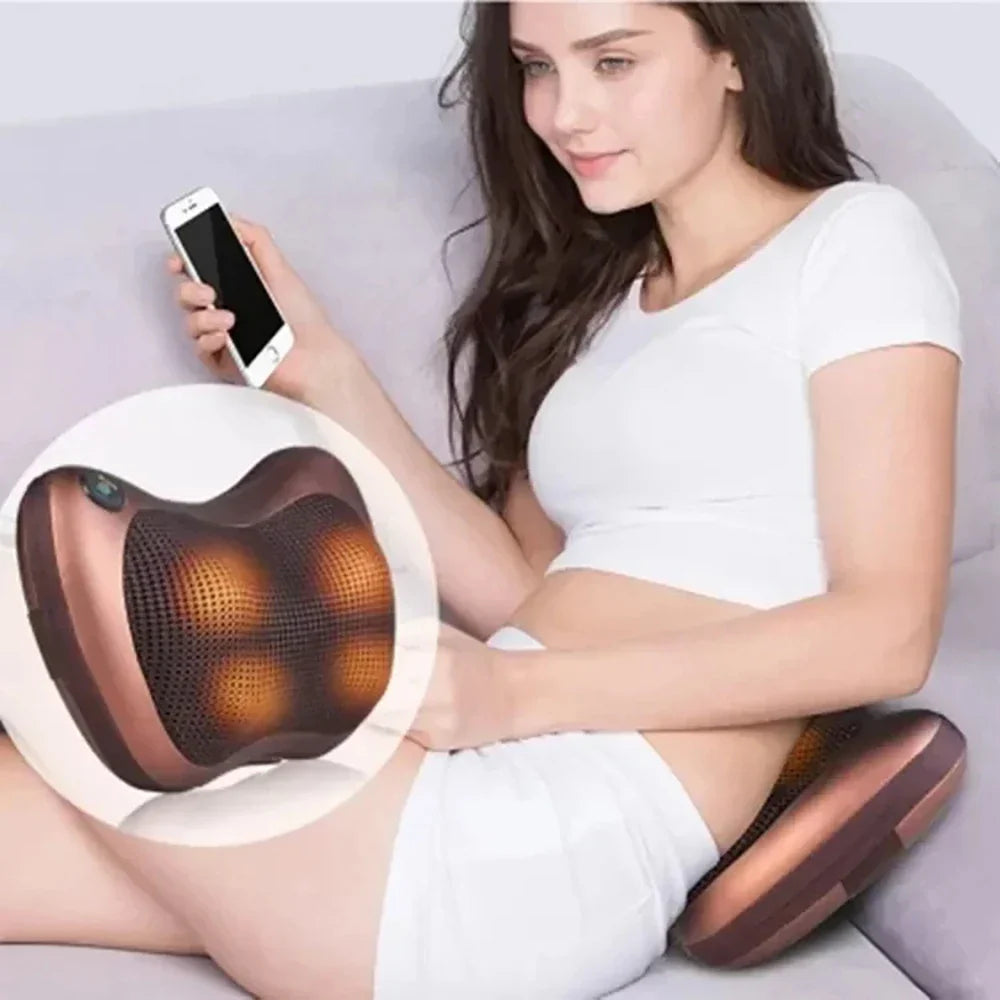 Nekmassageapparaat – Verwarming – Shiatsu – Voor nek en schouders