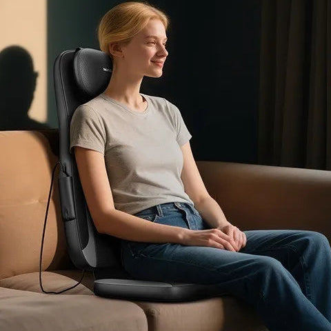 Massagekussen voor thuis – Vibratie – Verwarming – Voor nek en rug