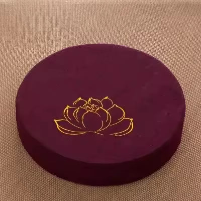 Meditatiekussen – Rond zitkussen – Lotusmotief