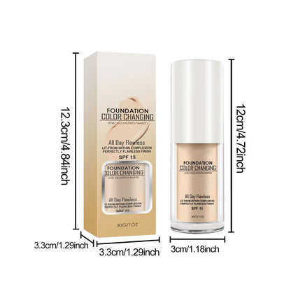 Foundation Make-up – Langdurige Dekking – SPF 15 – Voor een Egale Teint