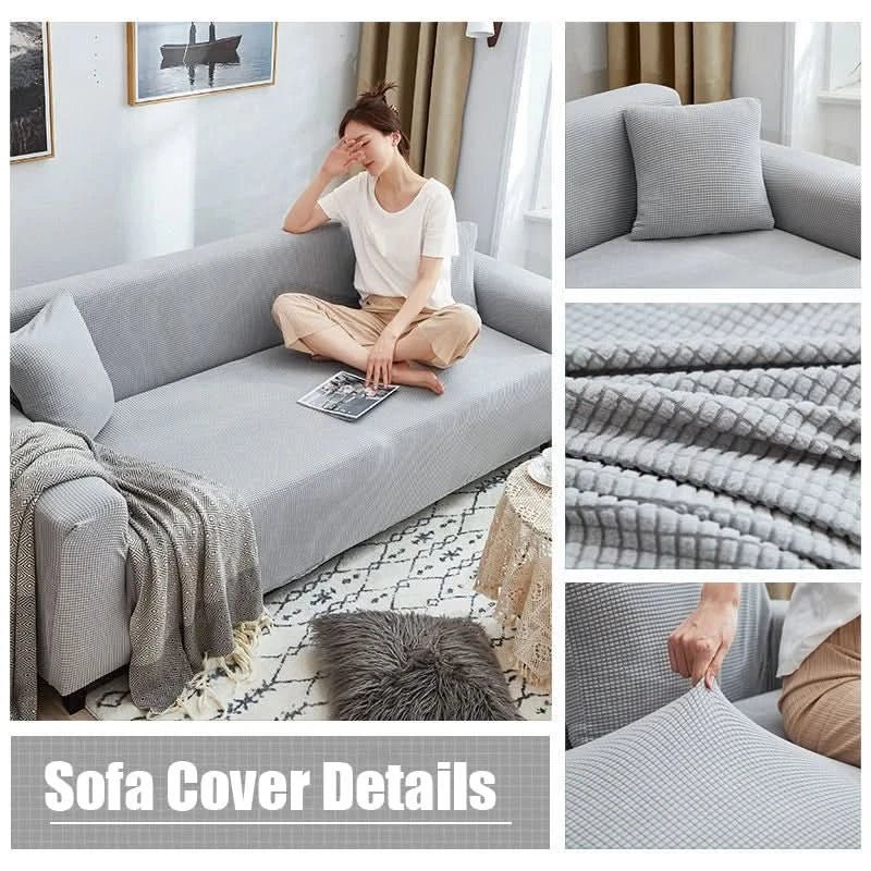 Sofa Hoes – Stretch Design – Beschermhoes voor Meubels – Voor 3-Zits Bank