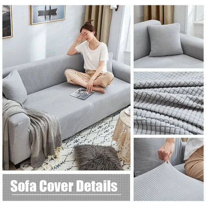 Sofa Hoes – Stretch Design – Beschermhoes voor Meubels – Voor 3-Zits Bank