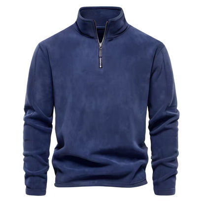 Heren Fleece Trui – Half Rits – Voor Koudere Dagen