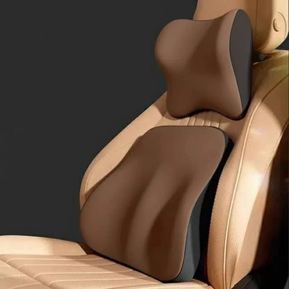 Auto Zittingsteun – Geheugenfoam – Ergonomische rugsteun – Geschikt voor Meeste Auto’s