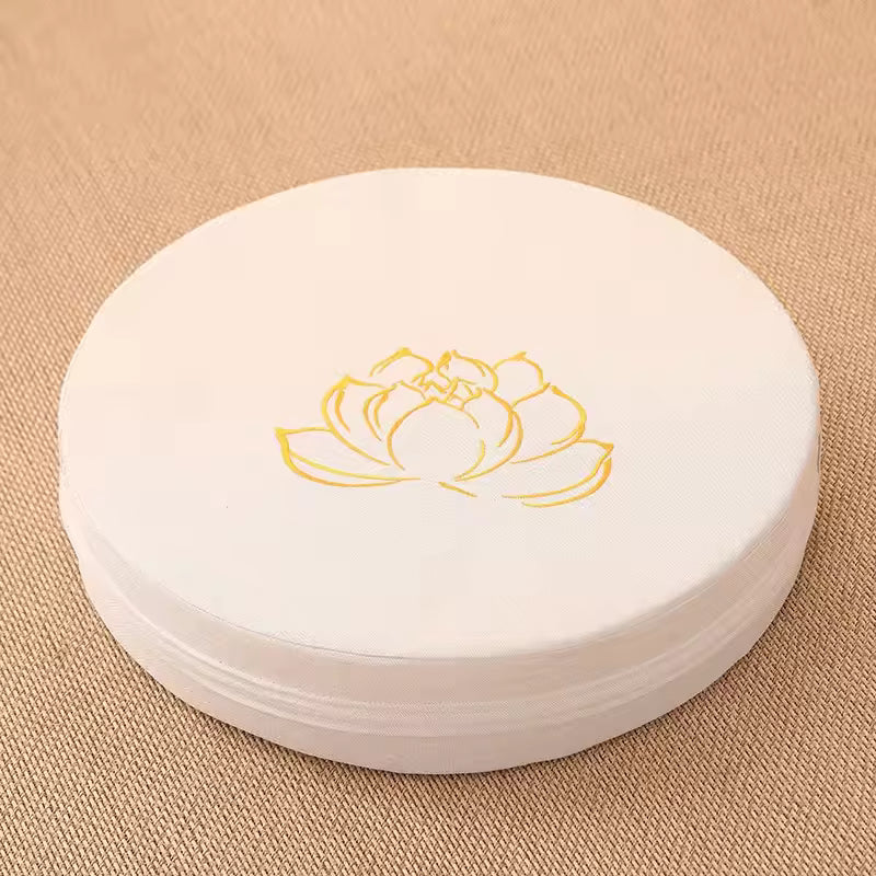 Meditatiekussen – Rond zitkussen – Lotusmotief