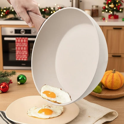 Koekenpan – Antiaanbaklaag – Geschikt voor Gas en Elektrisch – Wit