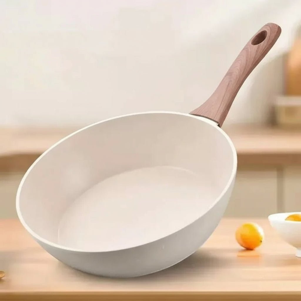 Koekenpan – Antiaanbaklaag – Geschikt voor Gas en Elektrisch – Wit