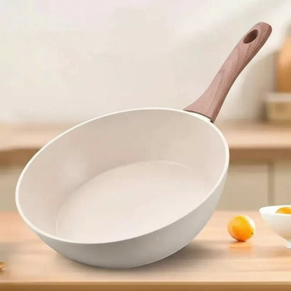 Koekenpan – Antiaanbaklaag – Geschikt voor Gas en Elektrisch – Wit