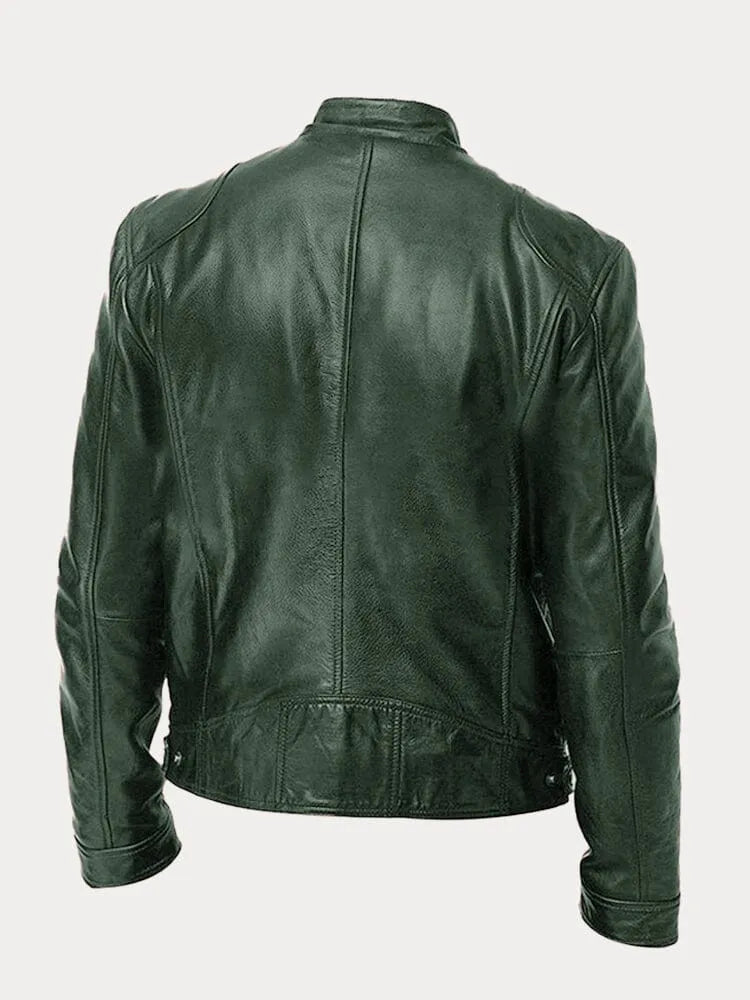 Vegan Leren Bikerjack – Met Ritsen – Voor Stoere Looks
