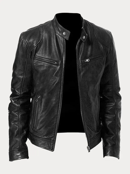 Vegan Leren Bikerjack – Met Ritsen – Voor Stoere Looks