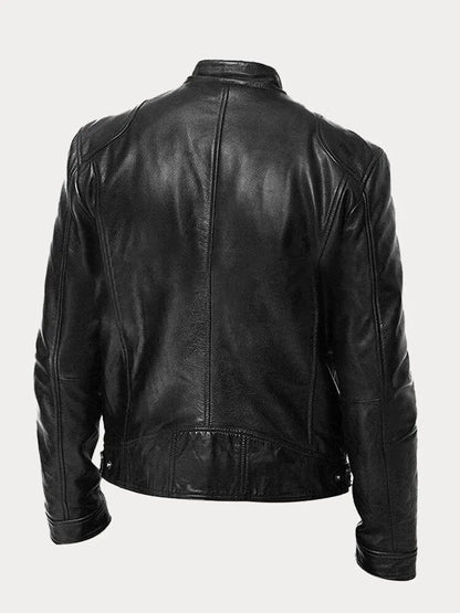 Vegan Leren Bikerjack – Met Ritsen – Voor Stoere Looks