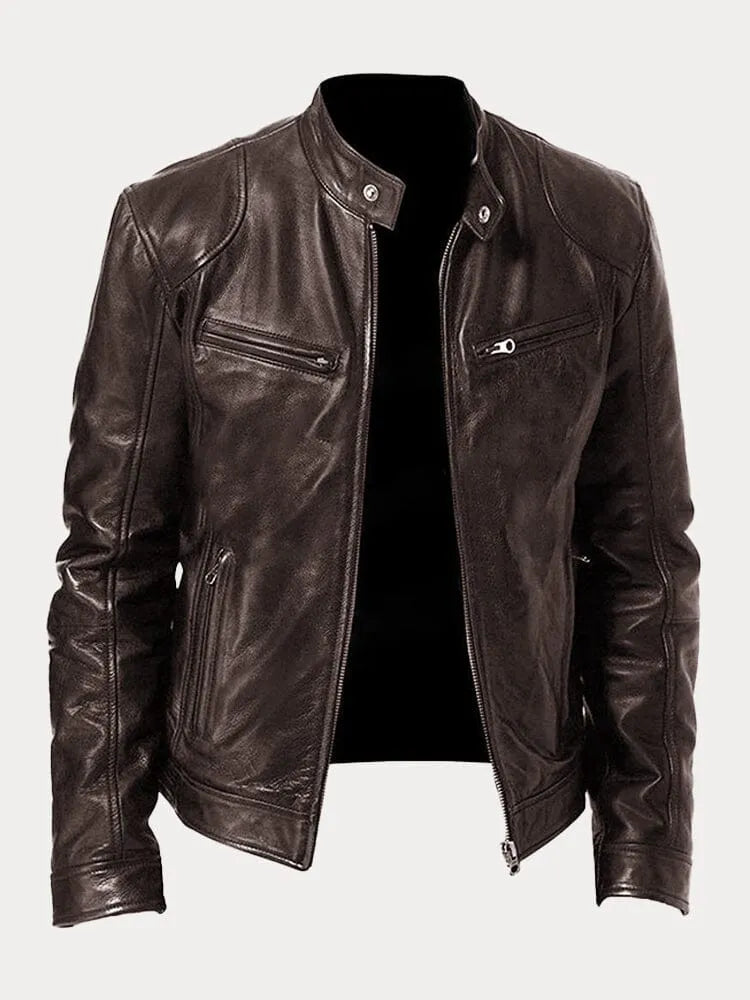 Vegan Leren Bikerjack – Met Ritsen – Voor Stoere Looks