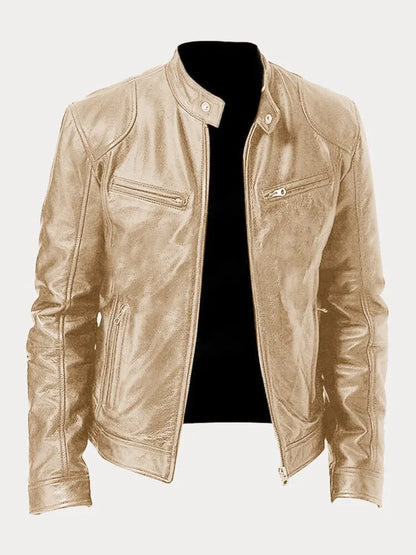 Vegan Leren Bikerjack – Met Ritsen – Voor Stoere Looks
