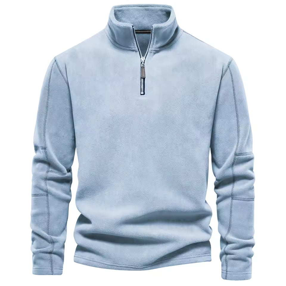 Heren Fleece Trui – Half Rits – Voor Koudere Dagen