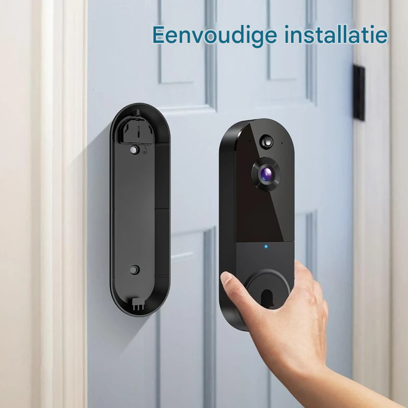 Slimme Deurbel – 1080p HD Beveiliging – Met Bewegingsdetectie en Tweeweg Audio