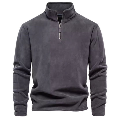 Heren Fleece Trui – Half Rits – Voor Koudere Dagen