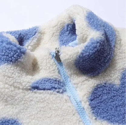 Dubbele Draagbare Winterjas – Met Hartjes Voering – Voor Dames