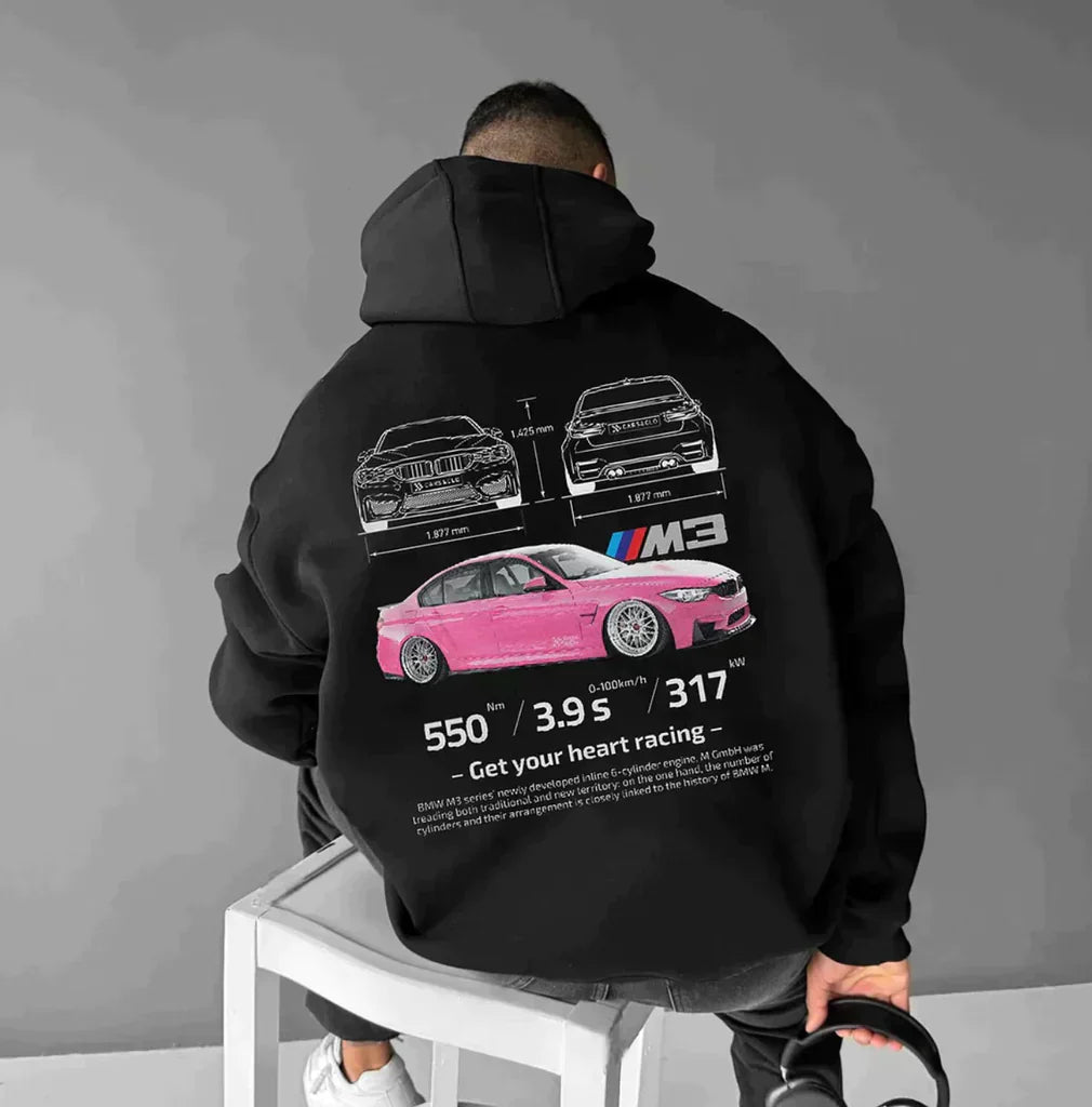Oversized Racing Hoodie - Stijlvolle en Comfortabele Hoodie