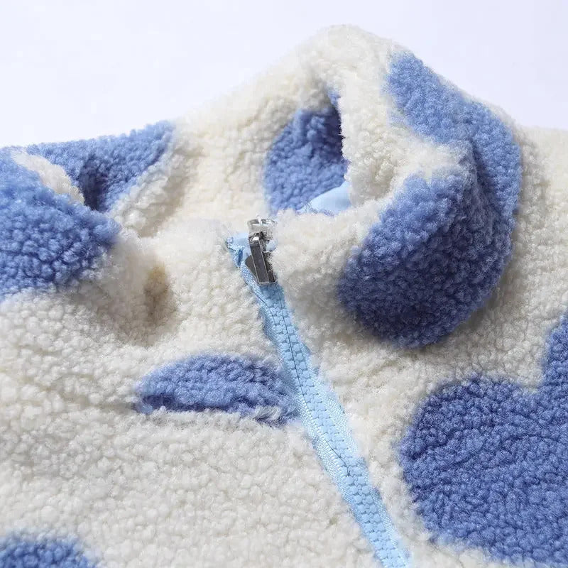 Dubbele Draagbare Winterjas – Met Hartjes Voering – Voor Dames