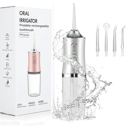 Draadloze Waterflosser – 8 Opzetstukken – Voor Tandverzorging en Mondhygiëne